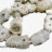 Агат друза "Каменный цветок белый" бусина спил 19-22х24-30 мм - Агат друза "Каменный цветок белый" бусина спил 19-22х24-30 мм
