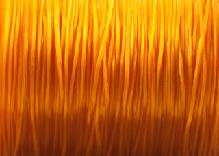 Резинка спандекс для браслетов, цена за 1м (цвет оранж), толщина 0,6мм  