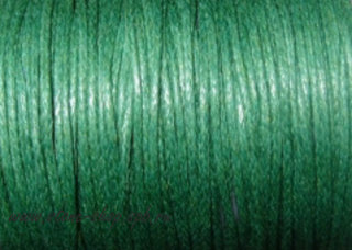 Шнур вощеный толщина 1 мм изумрудно зеленый Шнур вощеный толщина 1 мм изумрудно зеленый