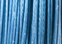 Ланка (ювелирный тросик), цвет "Голубой", толщина 0,38мм, цена за 1метр. Арт. А-1103